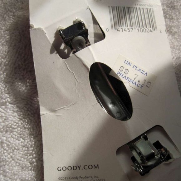 Goody Anissa Plastic Stay Put Slideproof Secure Fit Hold Ring Bow Hair Barrette - Picture 10 of 16